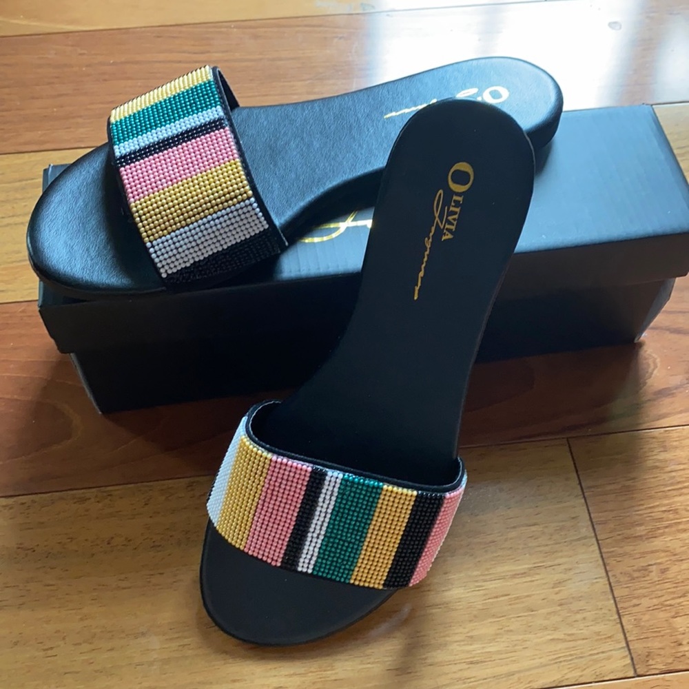Olivia Jaymes Beaded Sandal 8.5